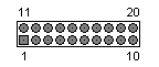20 PIN MOLEX 39-01-2200